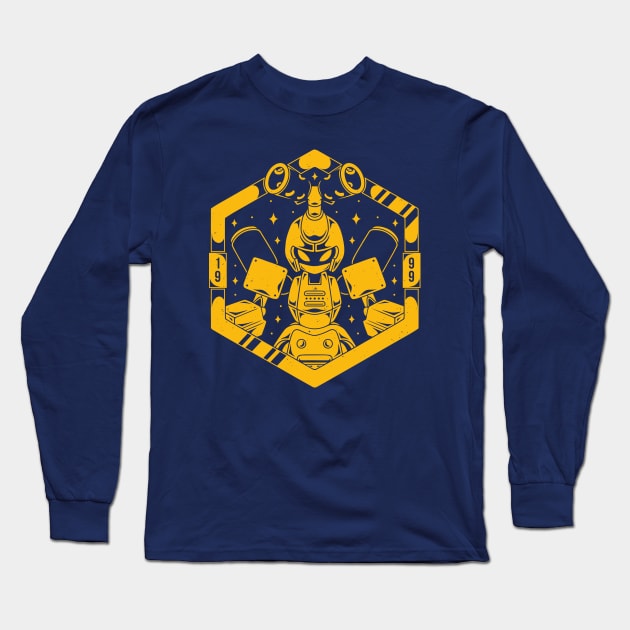 Kabuto Type Robot Long Sleeve T-Shirt by Alundrart